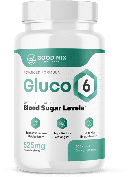 A bottle of Gluco6 supplement by Good Mix Naturals